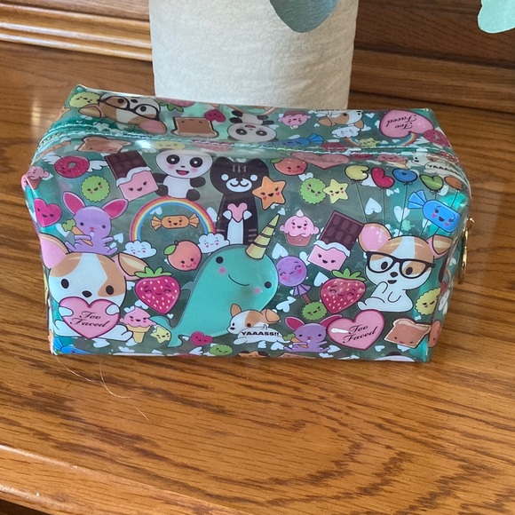 Too Faced Accessories - Too Faced Colorful Cartoon Cosmetic Bag